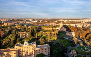 View over the highest point of Vatican - Vatican Hill